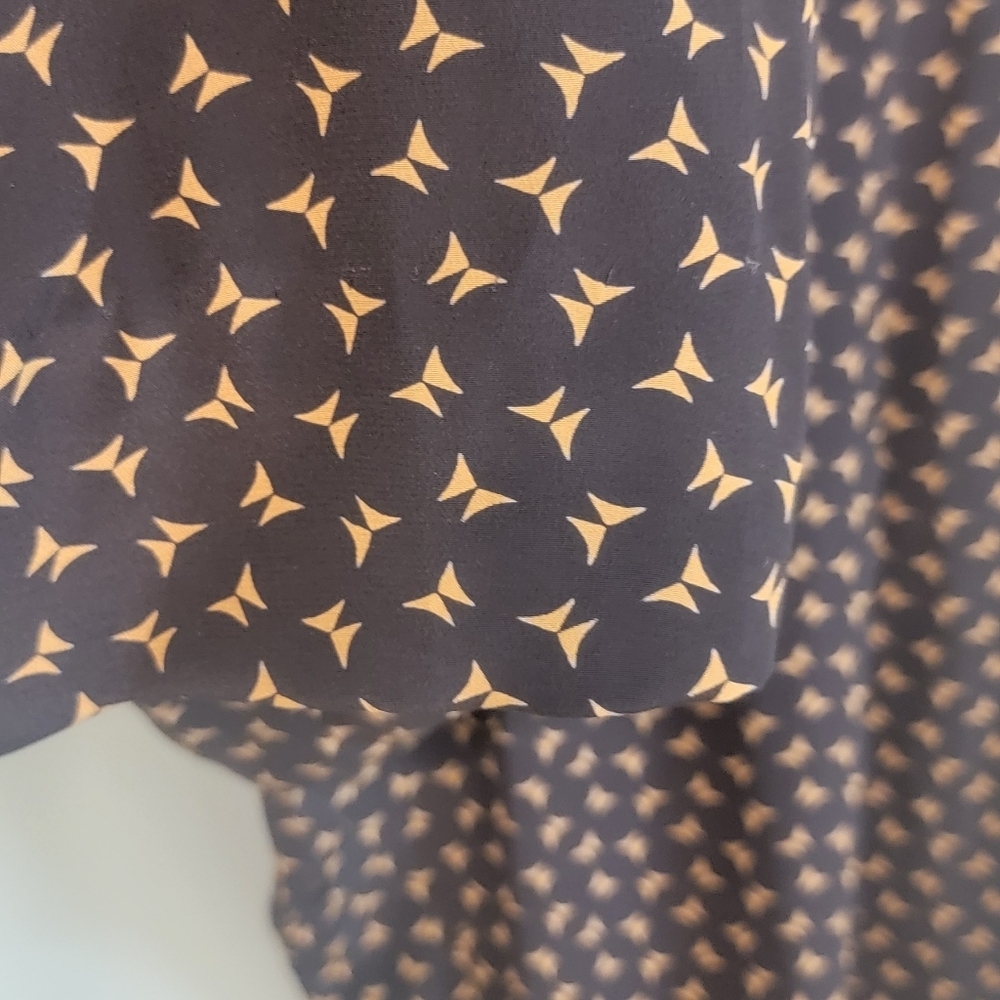 Lafayette 148 New York Designer Luxury‎ 100%Silk Black Design Pants Size Large - Picture 12 of 12